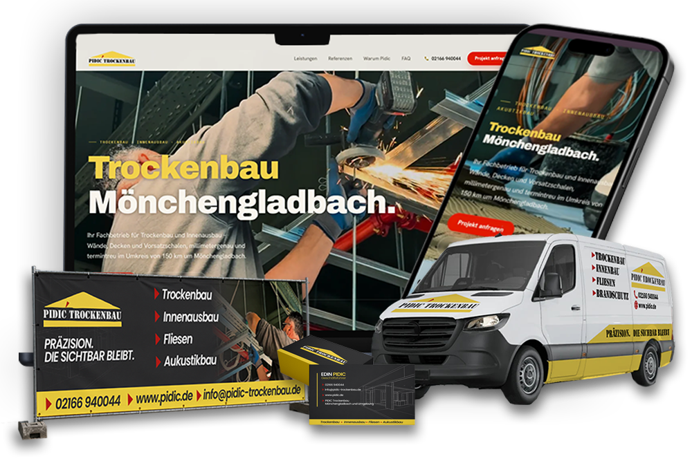 Pidic Trockenbau — Corporate & Website