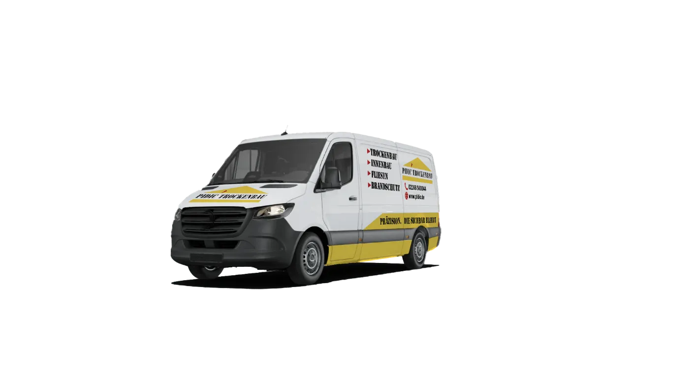 Pidic Sprinter mit Fahrzeugbeklebung